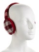 Burberry Red Pattern Earmuffs