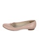 Burberry Leather Bow Accents Ballet Flats