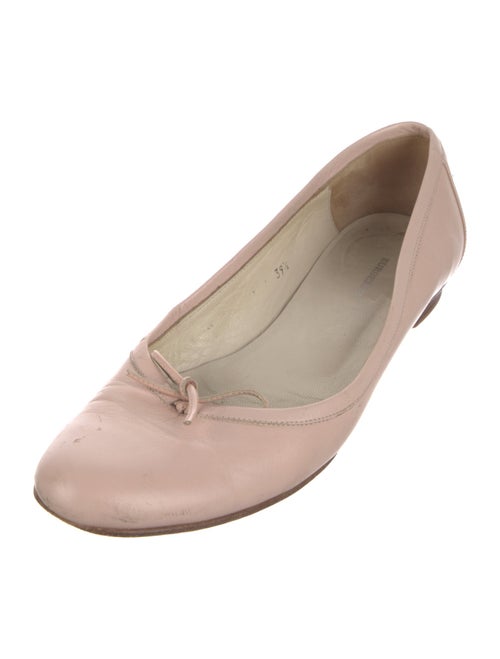 Burberry Leather Bow Accents Ballet Flats