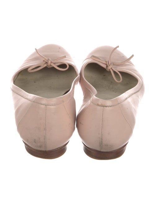 Burberry Leather Bow Accents Ballet Flats