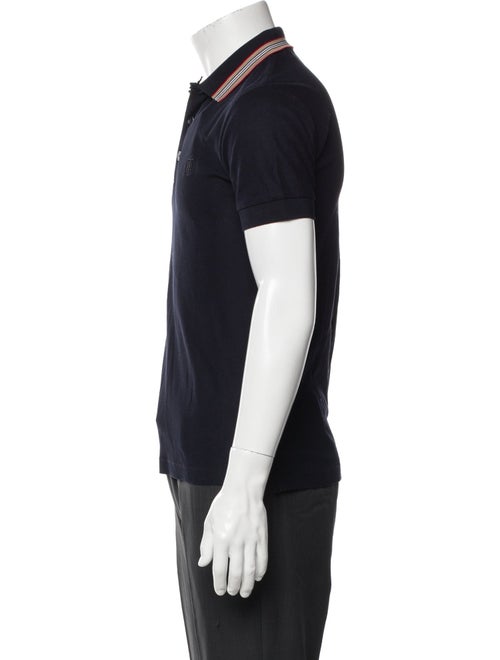 Burberry House Check Pattern V-Neck Polo Shirt