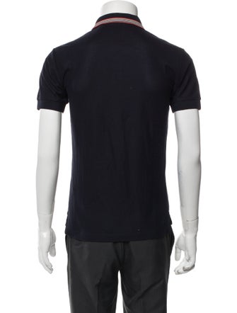 Burberry House Check Pattern V-Neck Polo Shirt