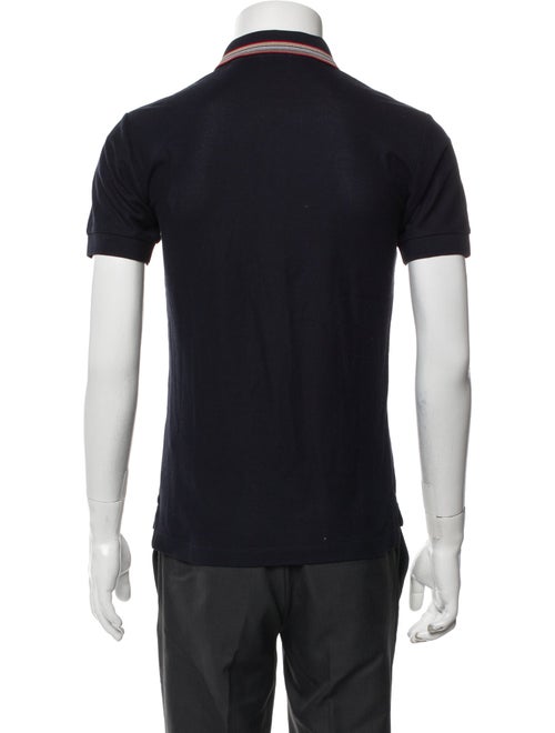 Burberry House Check Pattern V-Neck Polo Shirt