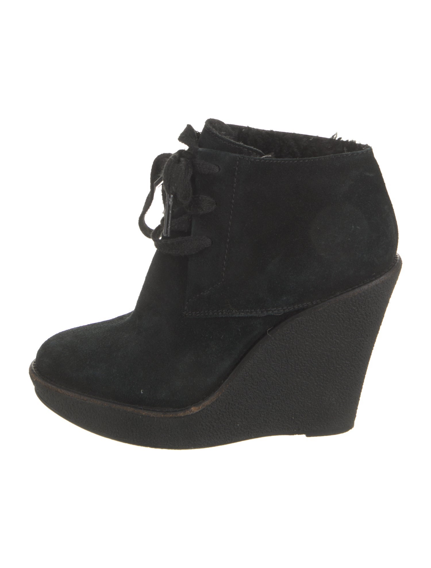 Burberry Suede Lace-Up Boots