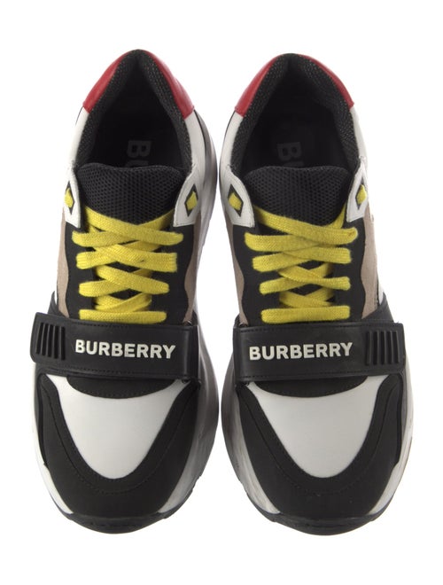 Burberry Nova Check Pattern Canvas Sneakers