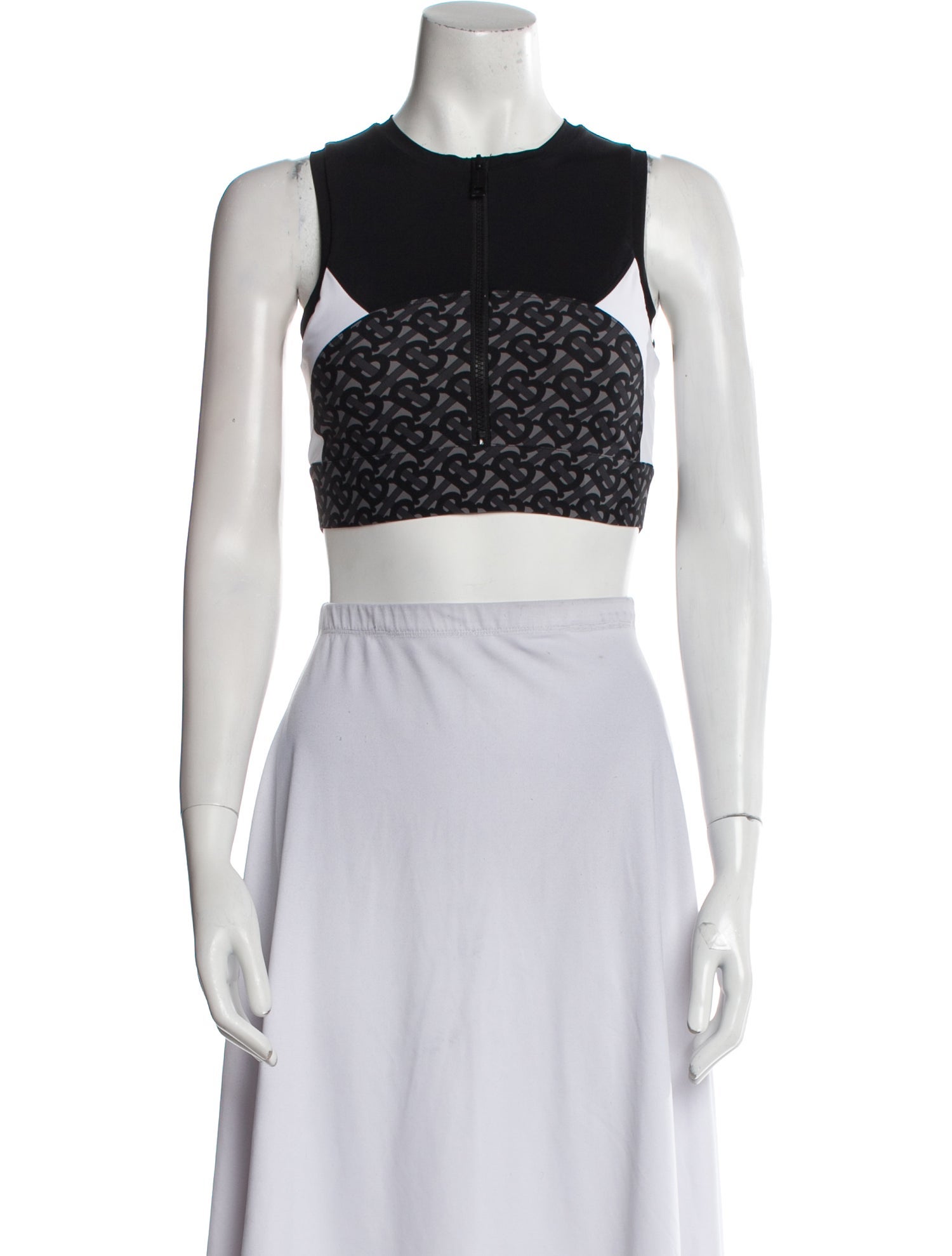 Burberry Nylon Printed Crop Top