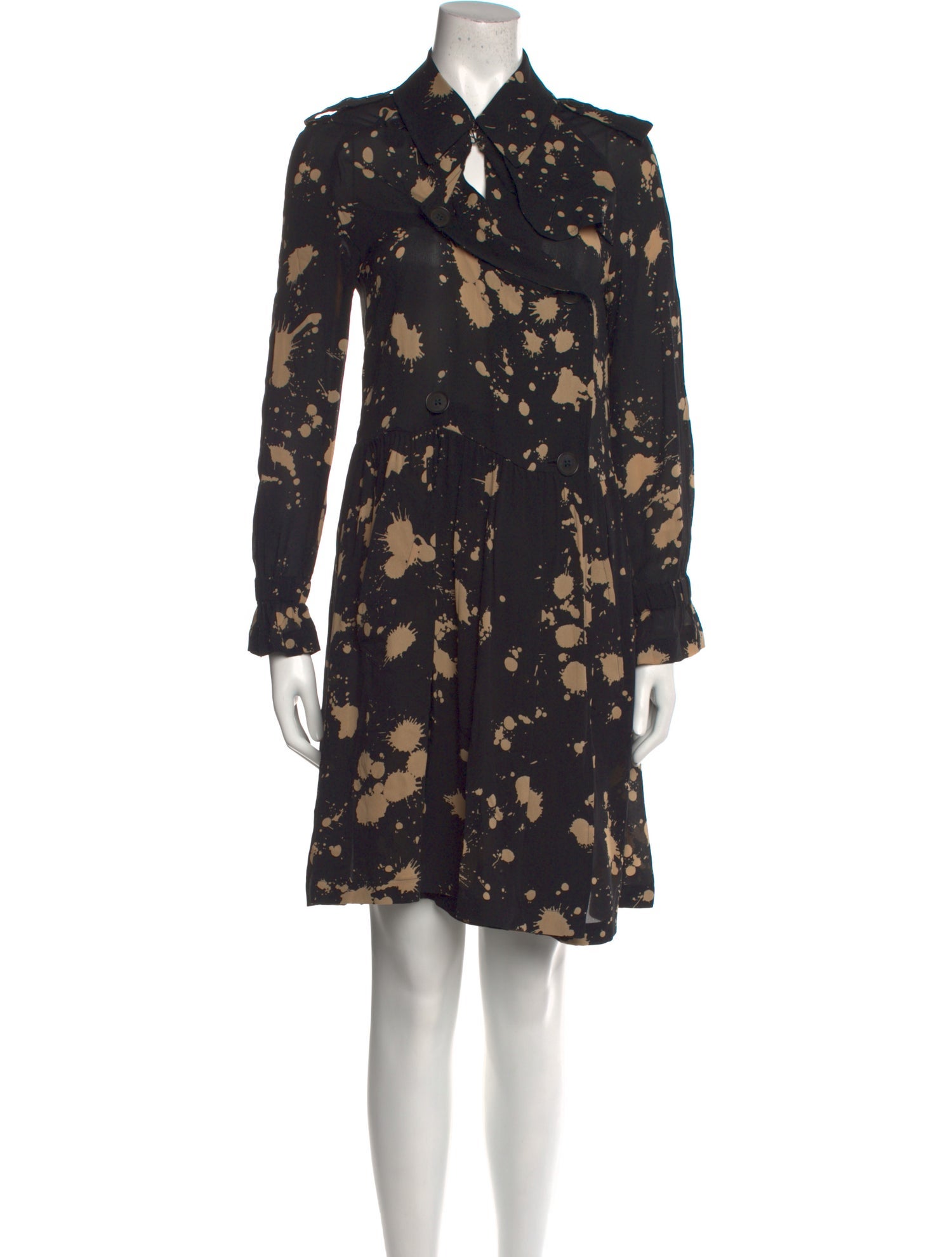 Burberry Floral Print Knee-Length Dress