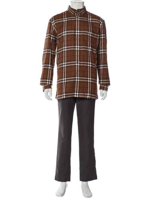 Burberry Nova Check Pattern Long Sleeve Shirt