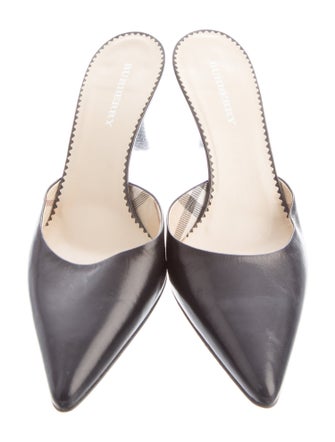 Burberry Leather Mules