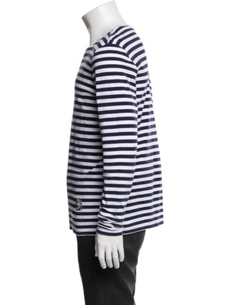 Burberry Striped Crew Neck T-Shirt