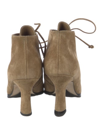 Burberry Suede Lace-Up Boots