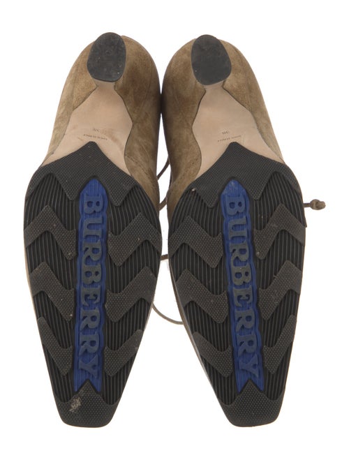 Burberry Suede Lace-Up Boots