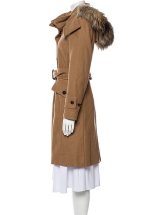Burberry Wool Fur Coat