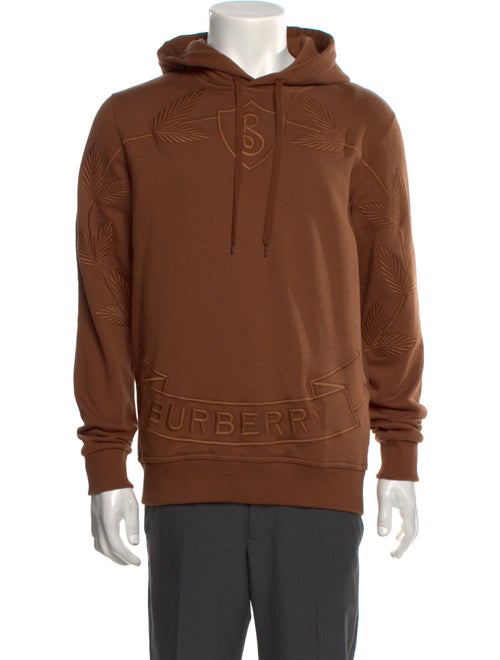 Burberry Patterned Crew Neck Hoodie