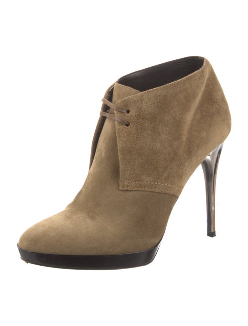 Burberry Suede Lace-Up Boots