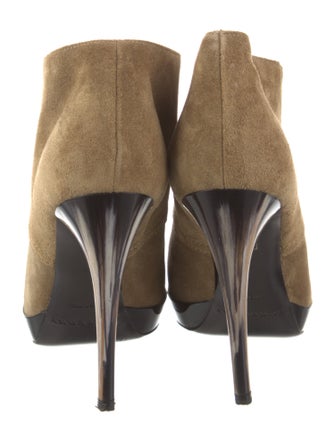 Burberry Suede Lace-Up Boots