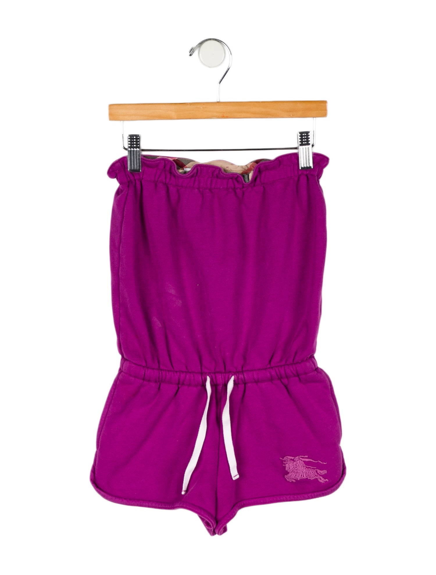 Burberry Girls' Solid Sleeveless Romper