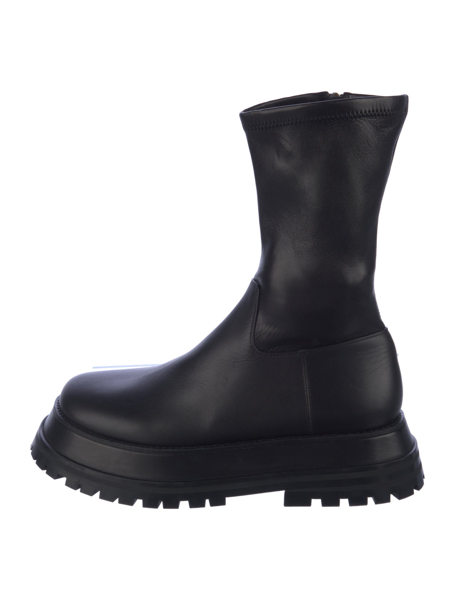 Burberry Leather Combat Boots