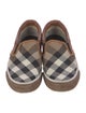 Burberry Nova Check Pattern Canvas Sneakers