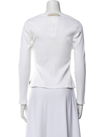 Burberry Crew Neck Long Sleeve Top