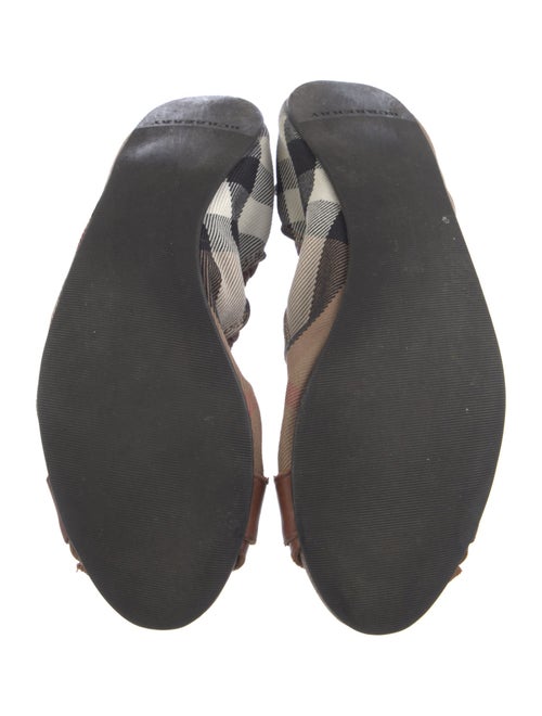 Burberry Nova Check Pattern Canvas Flats