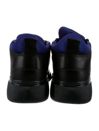 Burberry Leather Colorblock Pattern Chunky Sneakers