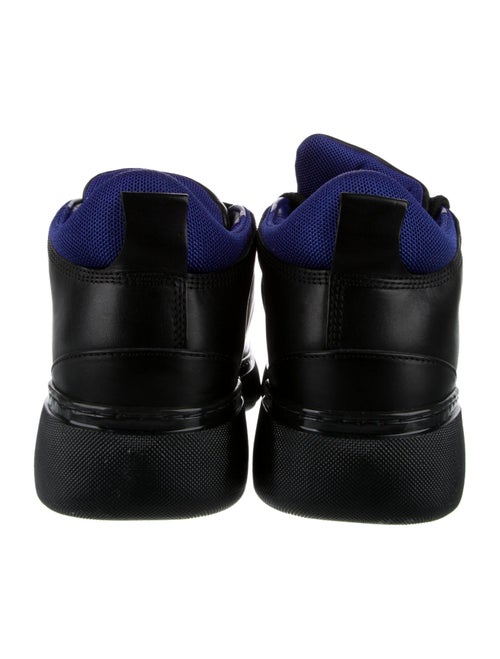 Burberry Leather Colorblock Pattern Chunky Sneakers