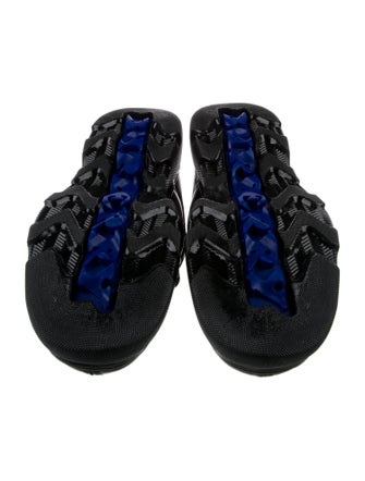 Burberry Leather Colorblock Pattern Chunky Sneakers