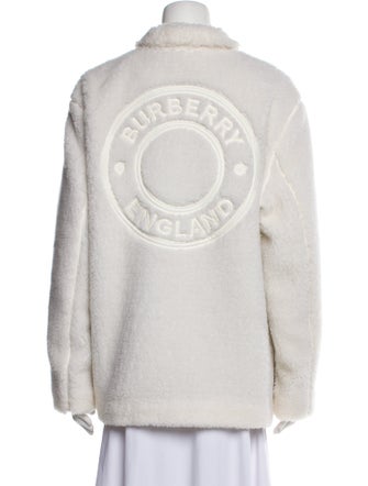 Burberry Wool Faux Fur Jacket