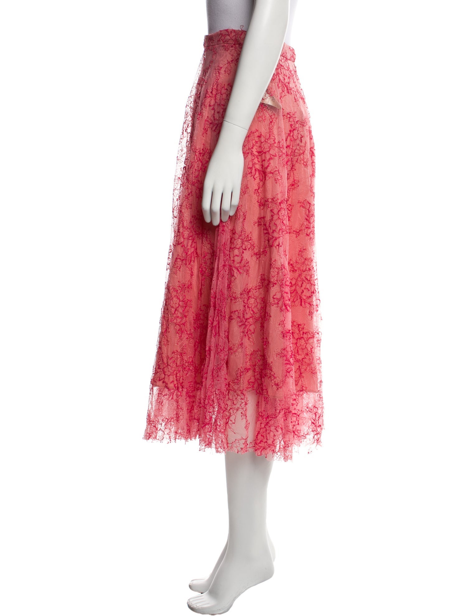 Burberry Lace Midi Length Skirt w/ Tags