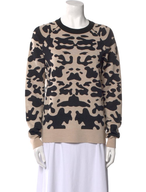 Burberry Printed Crew Neck Sweater