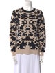 Burberry Printed Crew Neck Sweater