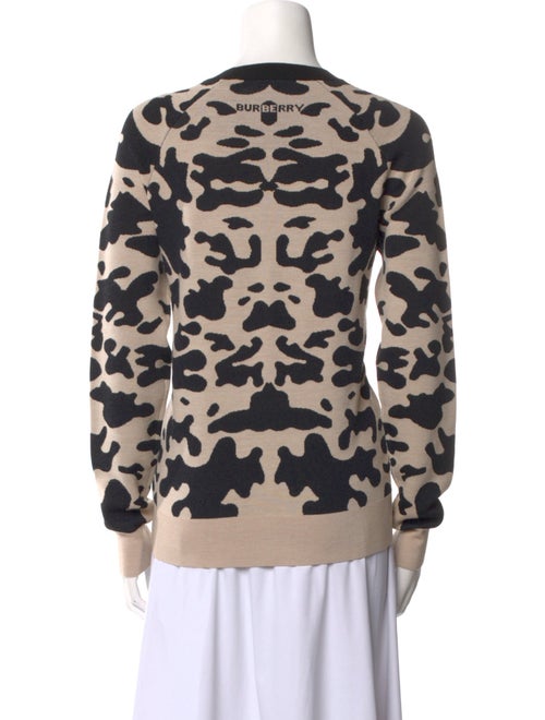 Burberry Printed Crew Neck Sweater