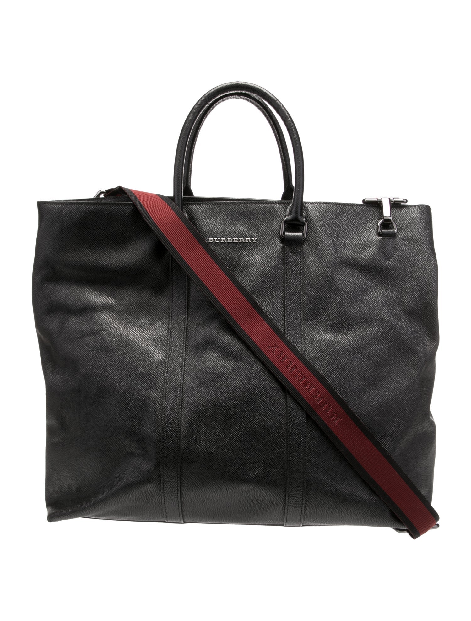 Burberry leather carry on