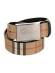 Burberry House Check Pattern Belt