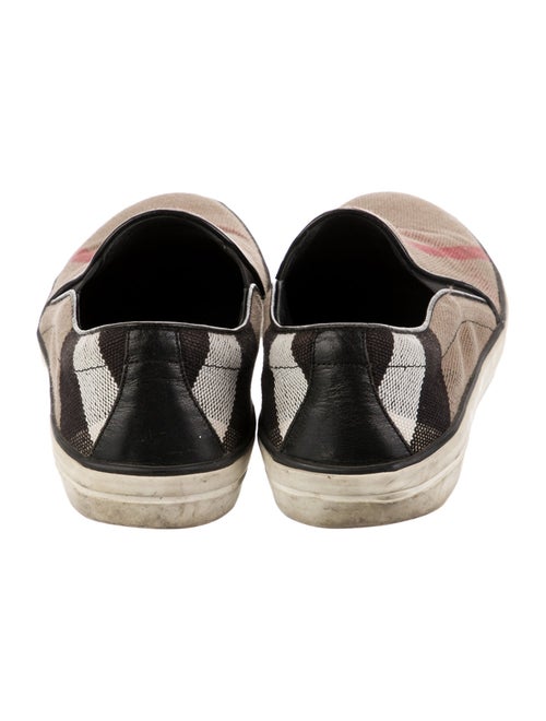 Burberry Nova Check Pattern Canvas Sneakers