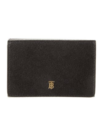 Burberry Leather Printed Bifold Wallet