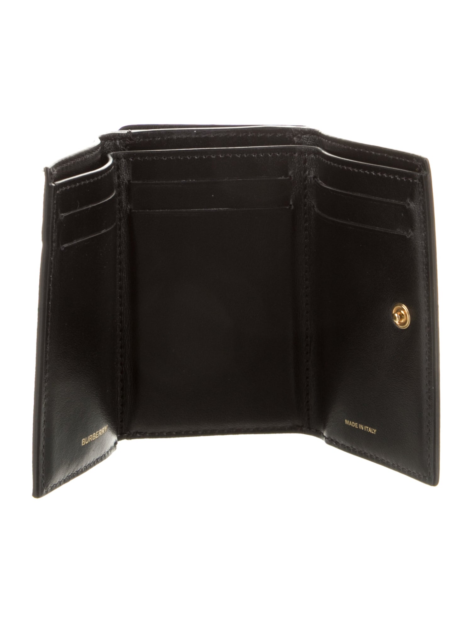 Burberry Leather Printed Bifold Wallet