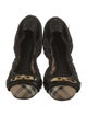 Burberry Nova Check Pattern Leather Ballet Flats