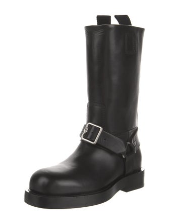 Burberry Leather Moto Boots