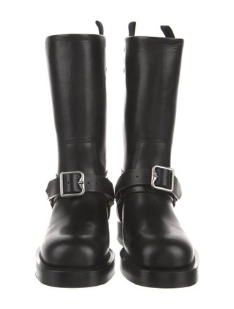 Burberry Leather Moto Boots
