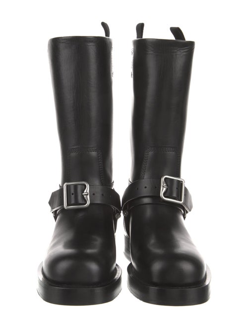 Burberry Leather Moto Boots