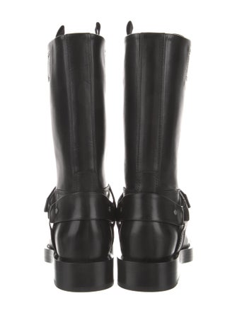 Burberry Leather Moto Boots