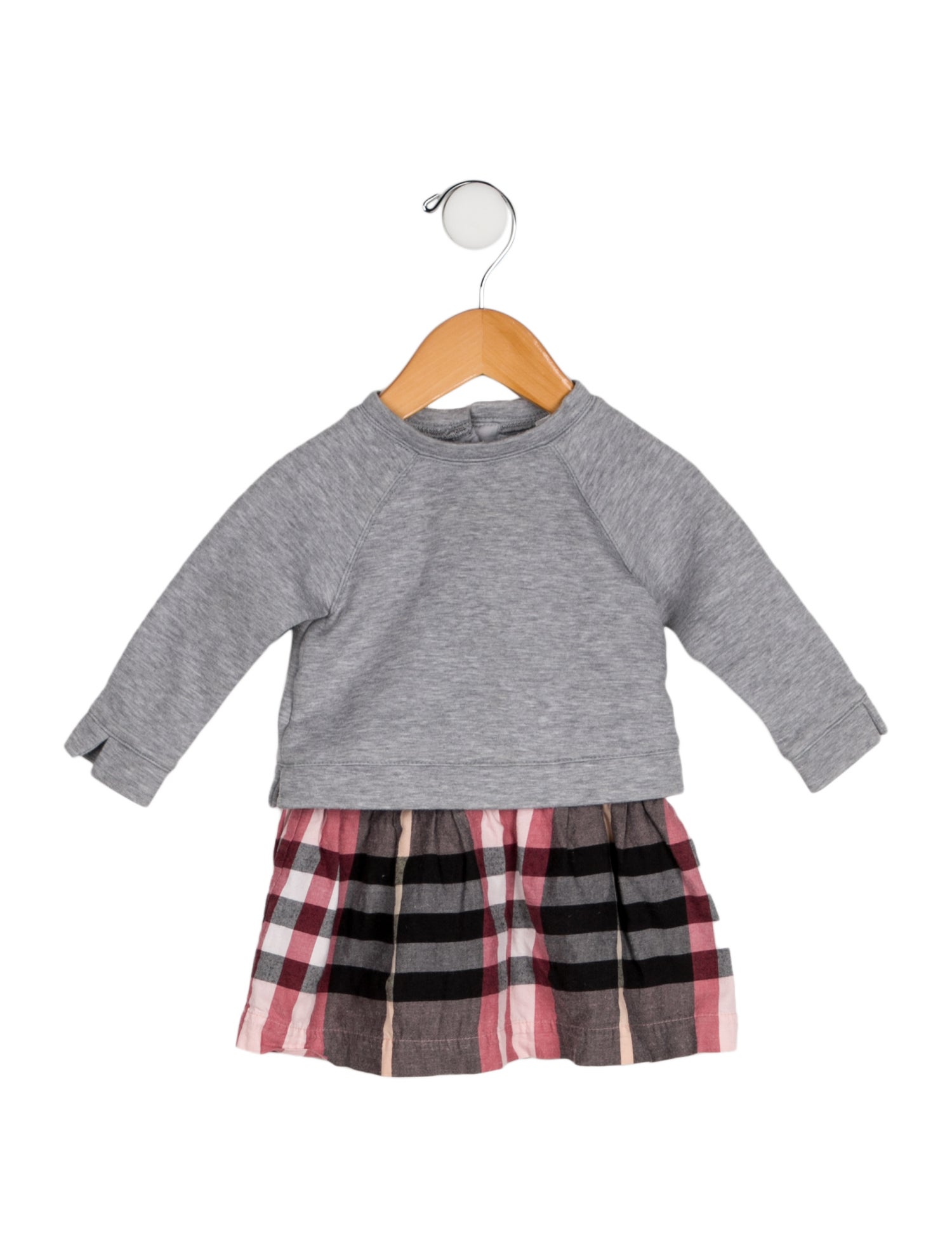 Burberry Infant Girls' Long Sleeve Nova Check Dress