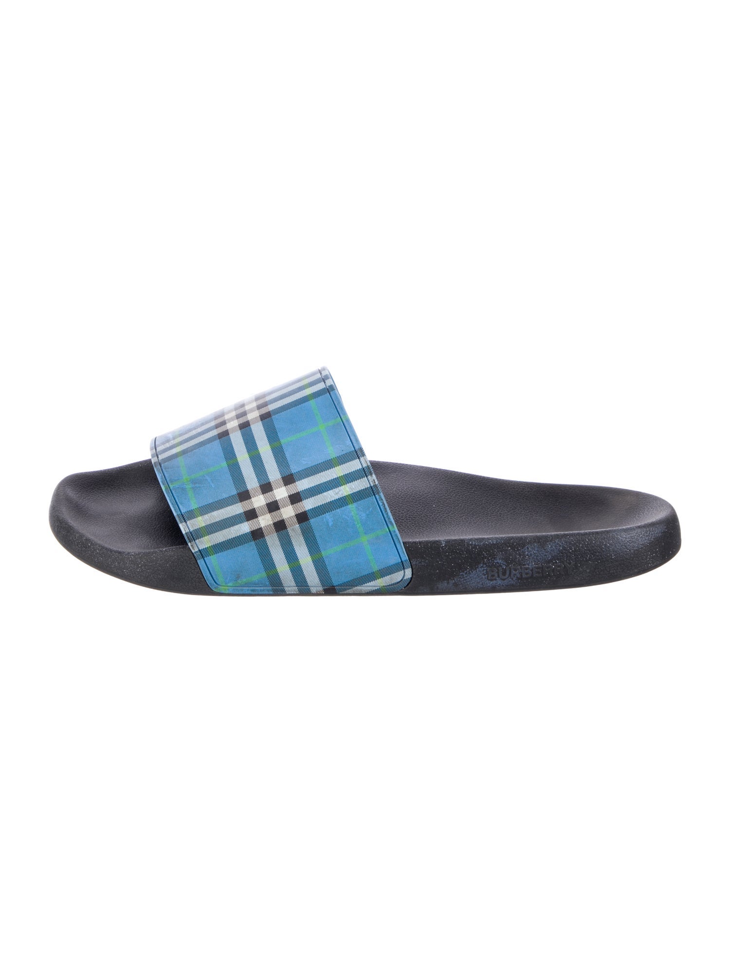 Burberry Nova Check Pattern Rubber Slides