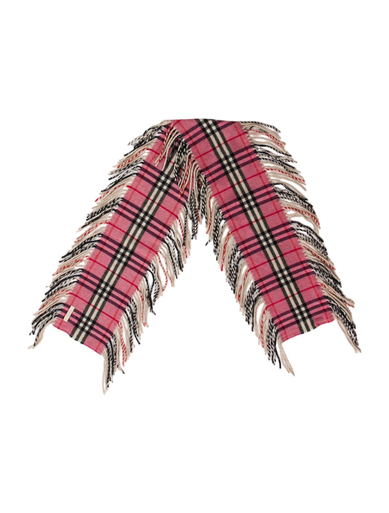Burberry Cashmere Plaid Print Scarf