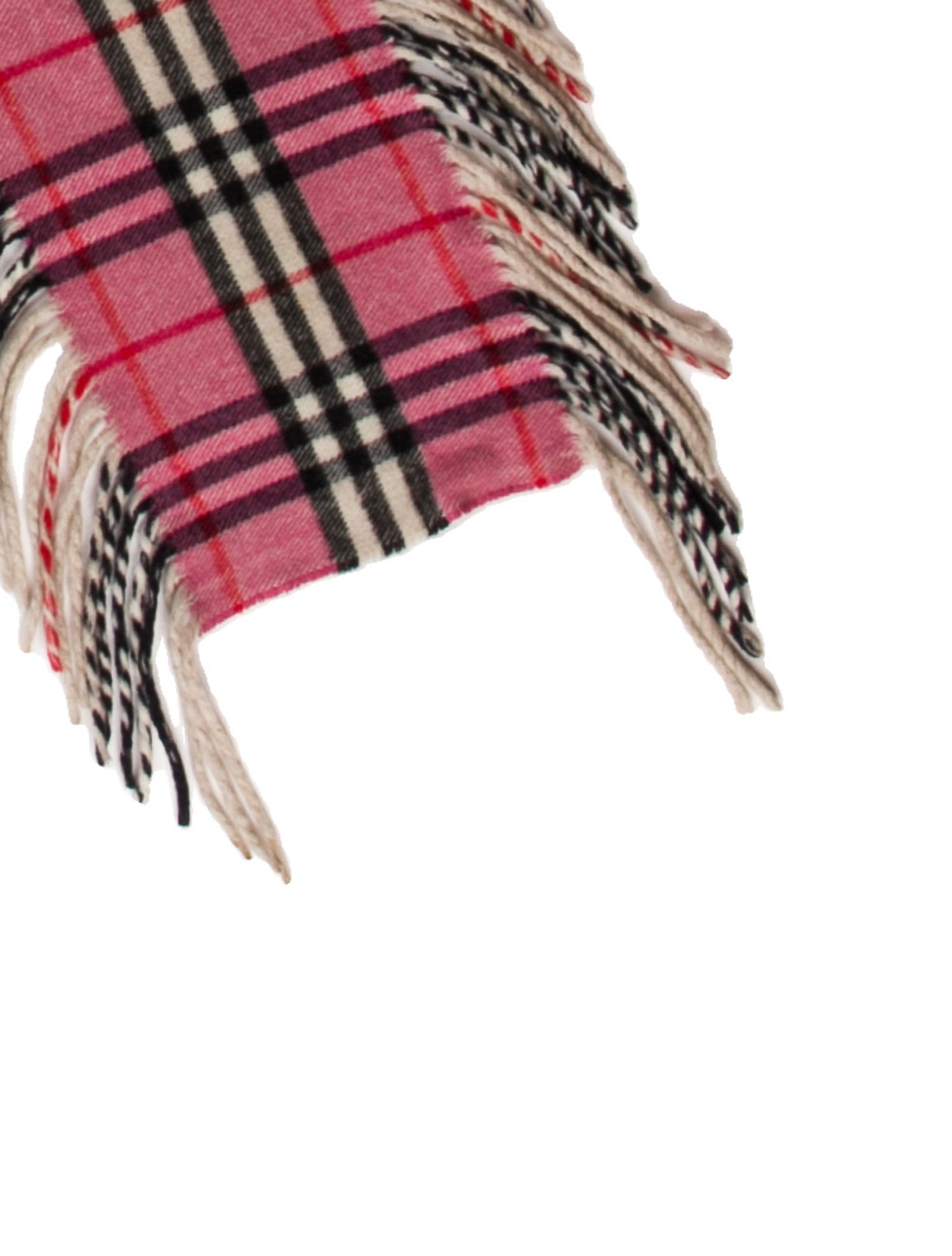 Burberry Cashmere Plaid Print Scarf