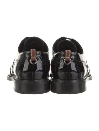Burberry Patent Leather Lasercut Accents Oxfords