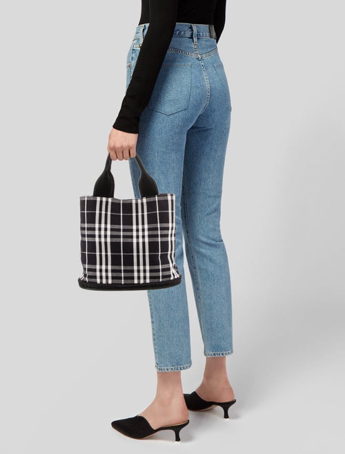 Burberry Smoked Check Bucket Bag