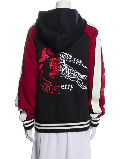 Burberry Colorblock Pattern Bomber Jacket